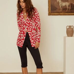 Ciao Lucia Augustine Peony print top